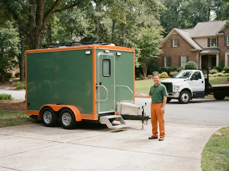 Luxury Mobile Restroom Trailer in Raleigh, NC