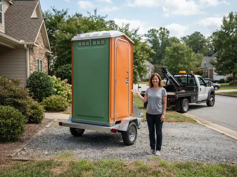 Towable Mobile Highway Restroom in Raleigh, NC